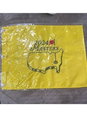 2024 Masters Yellow Golf Flag Wall Decor
